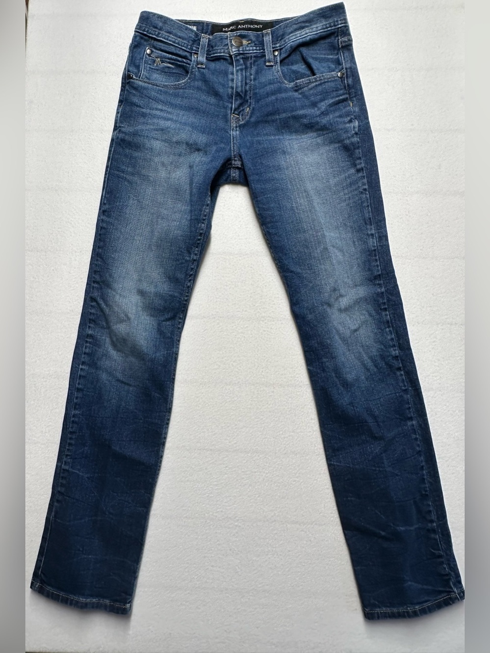 Marc Anthony Men’s Slim Straight Jeans 29x32 Medium Wash Stretch Denim